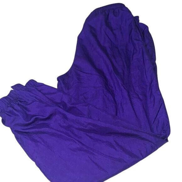 Lavon Petites Retro Tracksuit Jacket & Pants Nylon PM Purple & Multicolor - Picture 10 of 14